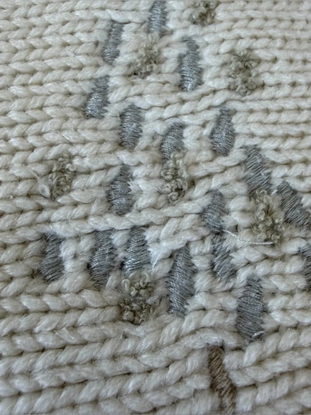 Pottery Barn Kids Giraffe Recycled Heirloom Cable Knit Baby Blanket 28x41 GUC